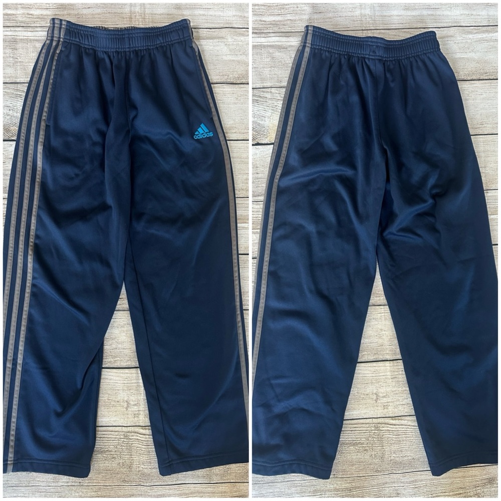 Adidas Track Pants Sweat Pants Sweatpants Navy Blue Kids Youth Size M 10 12